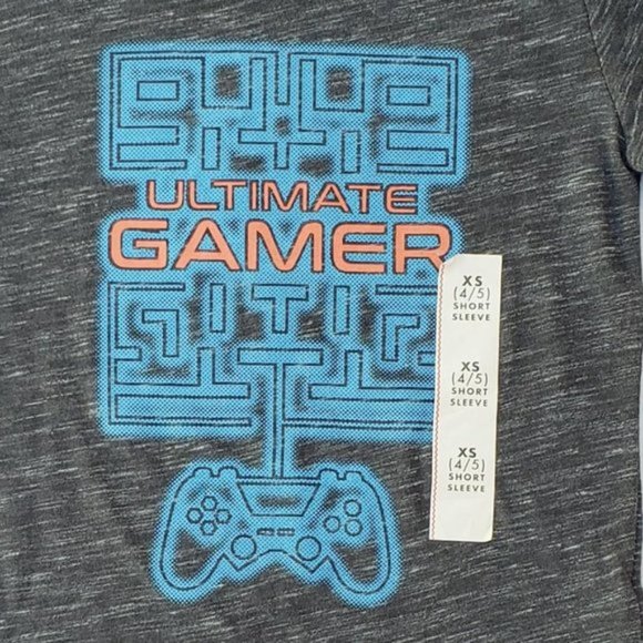 Cat & Jack Boys Ultimate Gamer T-Shirt sz XS (4/5) - Picture 3 of 4
